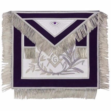 Masonic apron, Masonic hand emb apron, masonic regalia, freemason regalia, freemason aprons,