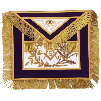 Masonic apron, Masonic hand emb apron, masonic regalia, freemason regalia, freemason aprons,