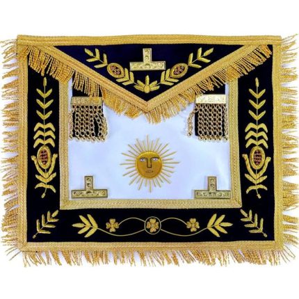 Masonic apron, Masonic hand emb apron, masonic regalia, freemason regalia, freemason aprons,