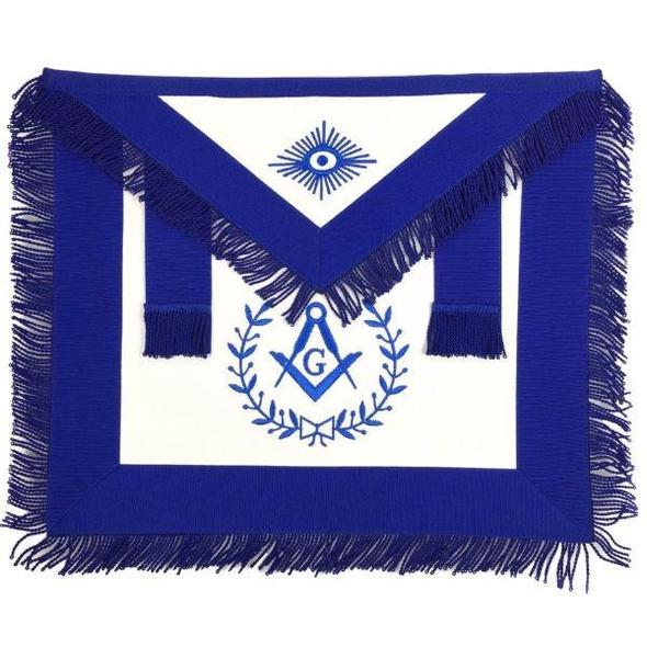 Masonic apron, Masonic Machine emb apron, masonic regalia, freemason regalia, freemason aprons,