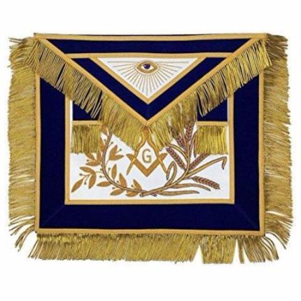 Masonic apron, Masonic hand emb apron, masonic regalia, freemason regalia, freemason aprons,