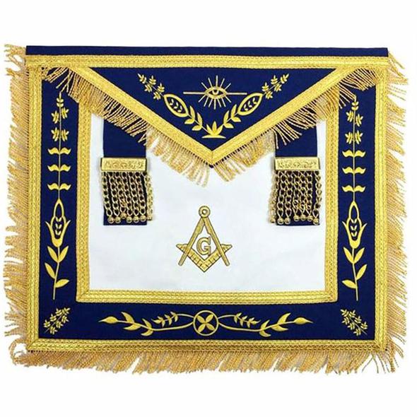 Masonic apron, Masonic Machiine emb apron, masonic regalia, freemason regalia, freemason aprons,