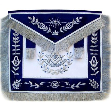 Masonic apron, Masonic hand emb apron, masonic regalia, freemason regalia, freemason aprons,