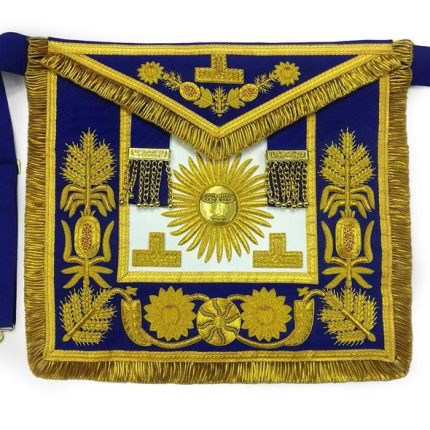 Masonic apron, Masonic hand emb apron, masonic regalia, freemason regalia, freemason aprons,