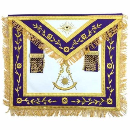 Masonic apron, Masonic Machine emb apron, masonic regalia, freemason regalia, freemason aprons,