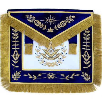 Masonic apron, Masonic hand emb apron, masonic regalia, freemason regalia, freemason aprons,