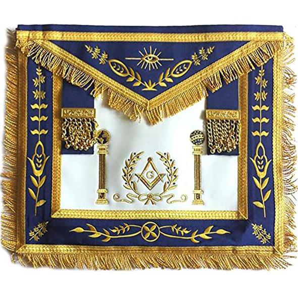 Masonic apron, Masonic Machine emb apron, masonic regalia, freemason regalia, freemason aprons,