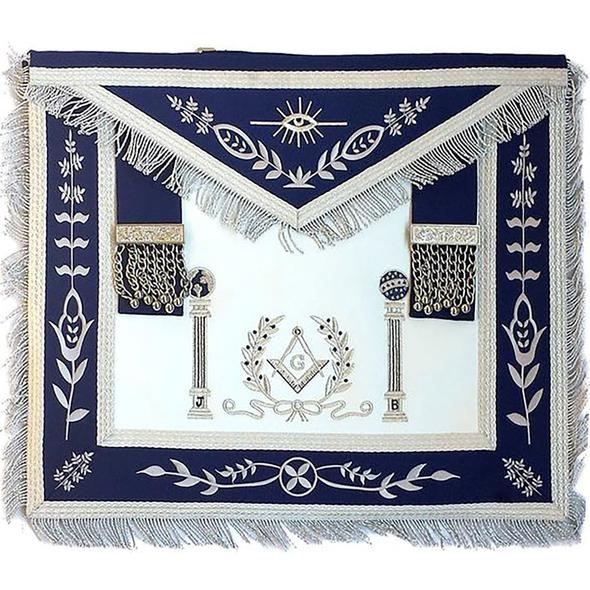 Masonic apron, Masonic Machine emb apron, masonic regalia, freemason regalia, freemason aprons,