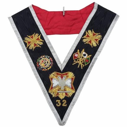 Masonic Collar Masonic Regalia Collar Freemason Collar Masonic Collar Jewels Royal Arch Collar Master Mason Collar Hand Embroidered Masonic Collar Machine Embroidered