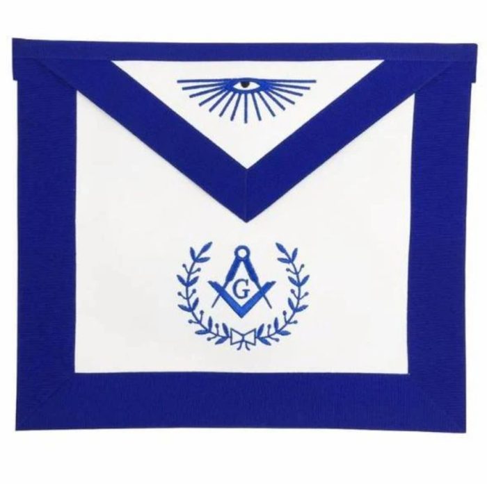 Masonic apron, Masonic Machine emb apron, masonic regalia, freemason regalia, freemason aprons,