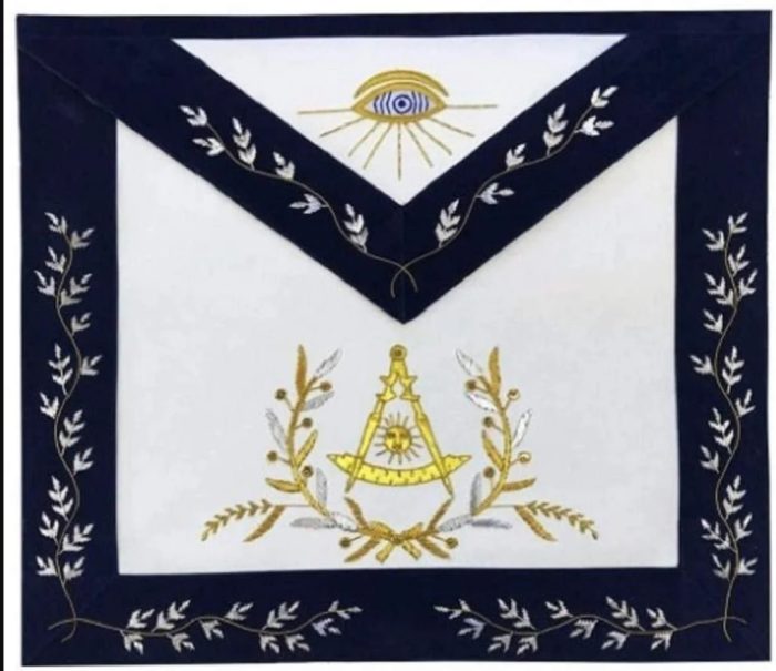 Masonic apron, Masonic hand emb apron, masonic regalia, freemason regalia, freemason aprons,