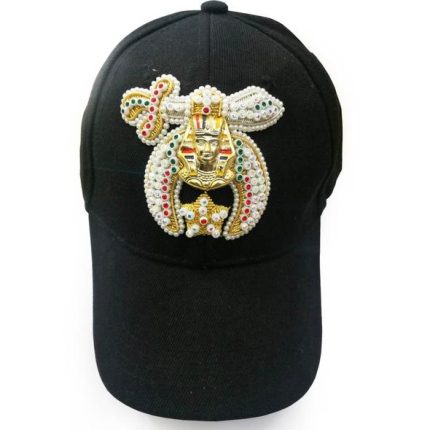 Shriner Jewel Embroidered Black Baseball Cap