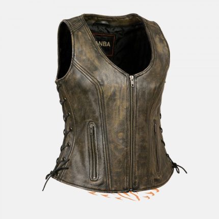 Motorbike Leather Vest