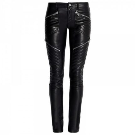 Women Fashion Leather Pant