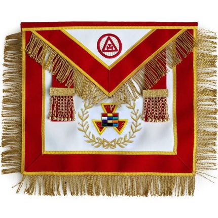 Masonic apron, Masonic hand emb apron, masonic regalia, freemason regalia, freemason aprons,