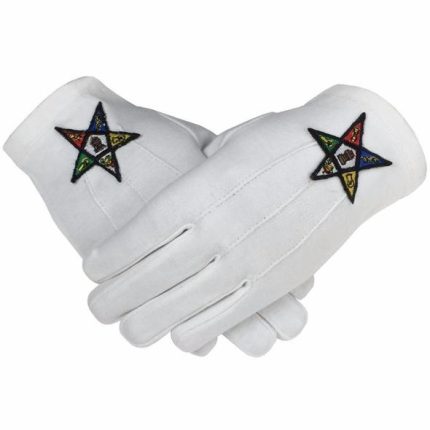 Masonic OES Order of the Eastern Star 100% Cotton Glove