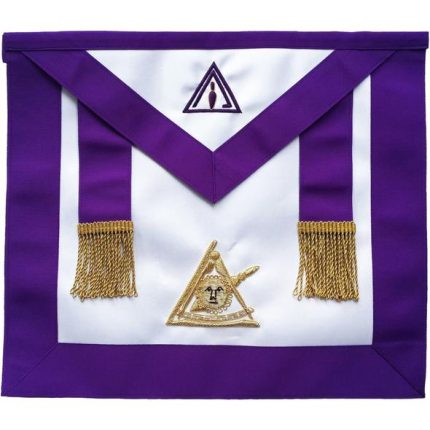 Masonic apron, Masonic hand emb apron, masonic regalia, freemason regalia, freemason aprons,