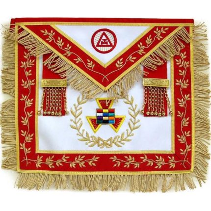 Masonic apron, Masonic hand emb apron, masonic regalia, freemason regalia, freemason aprons,