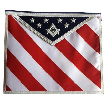 Masonic apron, Masonic hand emb apron, masonic regalia, freemason regalia, freemason aprons,