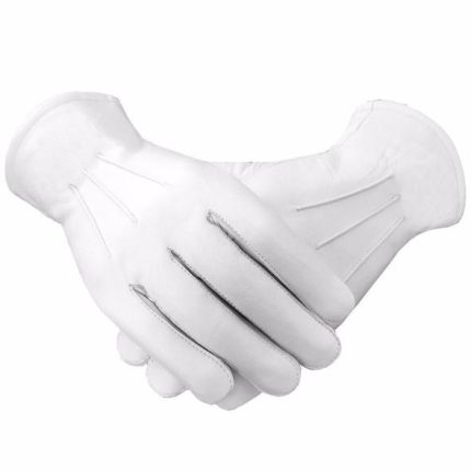 Masonic Soft Leather Gloves