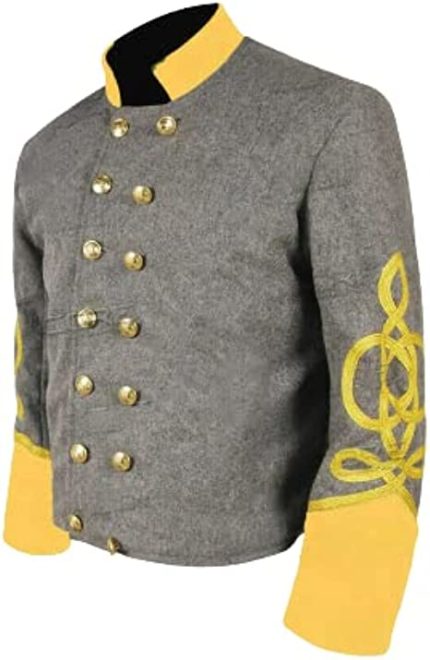 Civil War Confederate 4 braid Shell Jacket - All Sizes Available