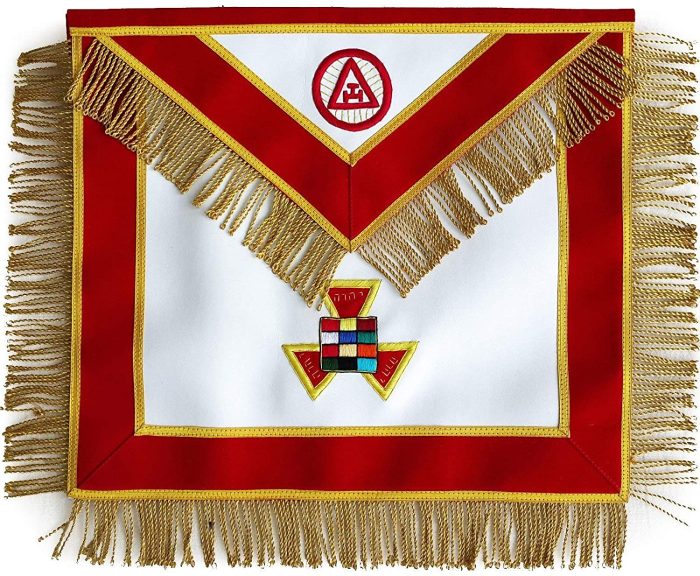 Masonic apron, Masonic hand emb apron, masonic regalia, freemason regalia, freemason aprons,