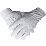 Masonic Regalia 100% Cotton White Gloves Plain