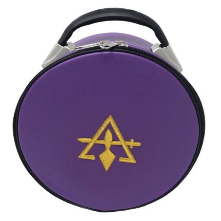 Cryptic Royal & Select Masonic Hat/Cap Case Purple