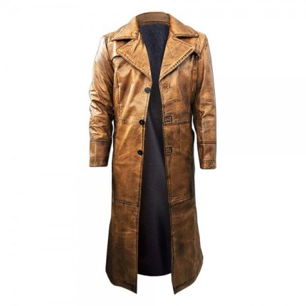 Leather Fashion Long Coat