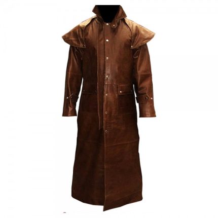 Leather Fashion Long Coat