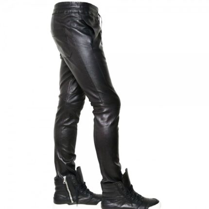 Men Leather Fashion Pants