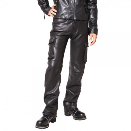 Men Leather Fashion Pants