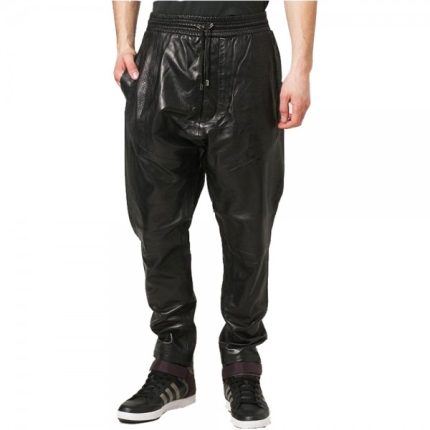 Men Leather Fashion Pants