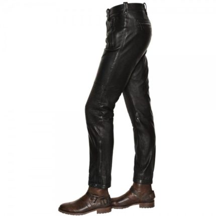 Men Leather Fashion Pants