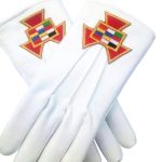 Masonic Soft Leather Gloves Past High Priest PHP Embroidery