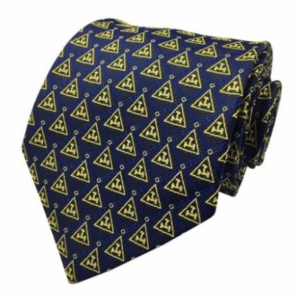 Masonic Tie Royal Arch Tie with Gold Triple Tau Freemasons Necktie