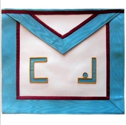 Masonic apron, Masonic hand emb apron, masonic regalia, freemason regalia, freemason aprons,