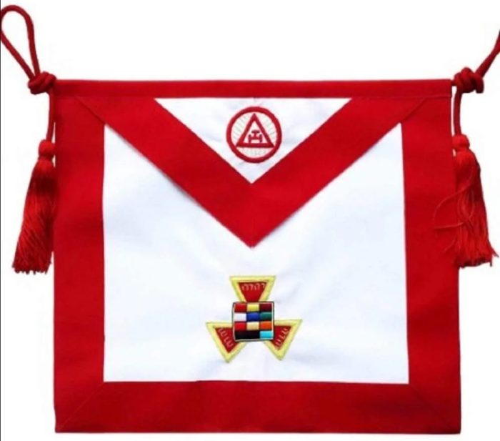 Masonic apron, Masonic hand emb apron, masonic regalia, freemason regalia, freemason aprons,