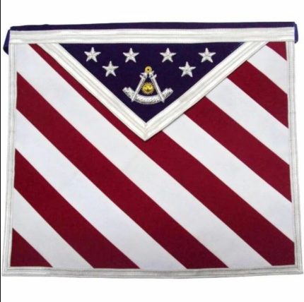 Masonic apron, Masonic hand emb apron, masonic regalia, freemason regalia, freemason aprons,