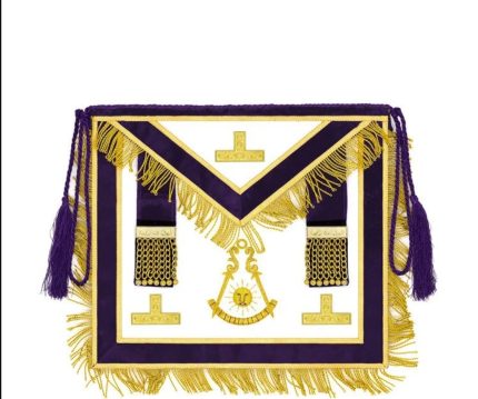 Masonic apron, Masonic hand emb apron, masonic regalia, freemason regalia, freemason aprons,