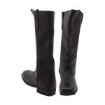 Cavalry Civil War Men's Black Leather Long Boots