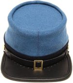 Civil War Confederate Infantry officers kepi, Sky Blue with black band Kepi Hat