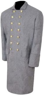 Civil War Confederate Double Breast Frock Coat