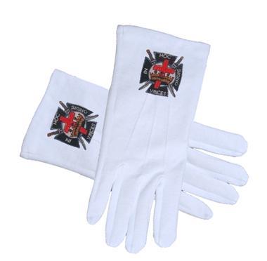 Knights of Templar Masonic Gloves