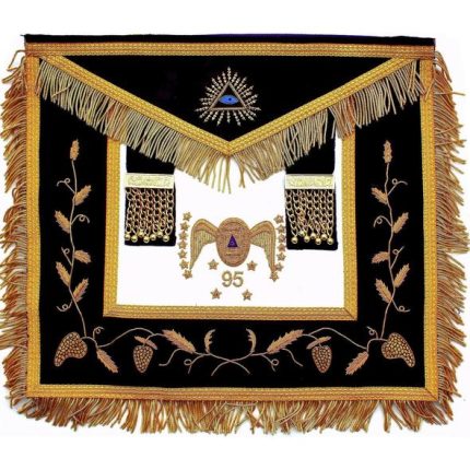 Masonic apron, Masonic hand emb apron, masonic regalia, freemason regalia, freemason aprons,